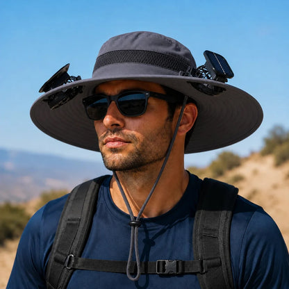 SolarBreeze™ | Cappello Rinfrescante con Ventole Solari