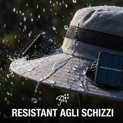 SolarBreeze™ | Cappello Rinfrescante con Ventole Solari
