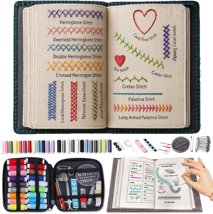 CalmBook™ - Il Libro di Ricamo Terapeutico (Kit Completo Anti-Stress)