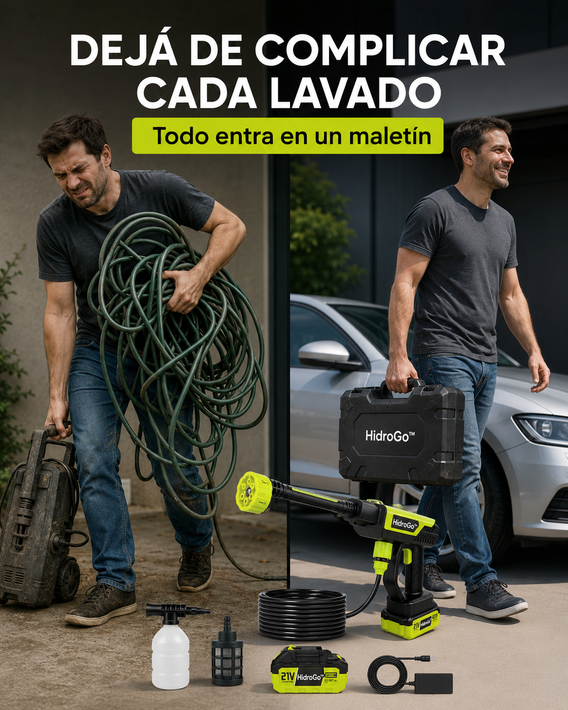 HidroGo™ - Limpieza potente donde quieras